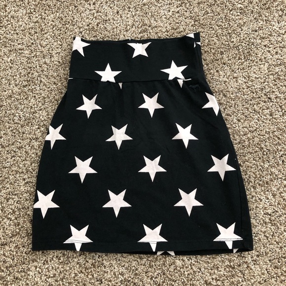 PINK star print skirt - Picture 4 of 4